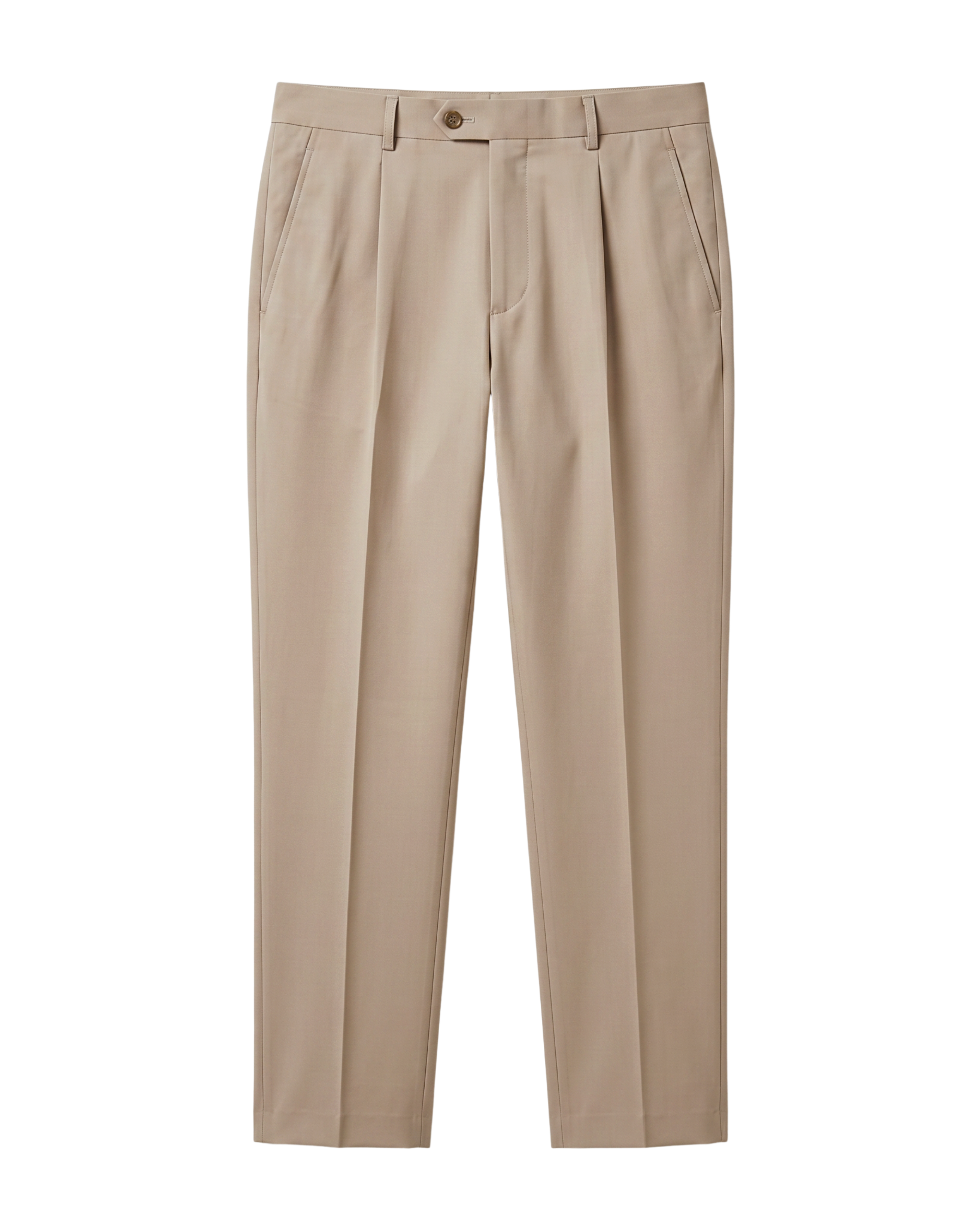 Beige Tailored Trousers