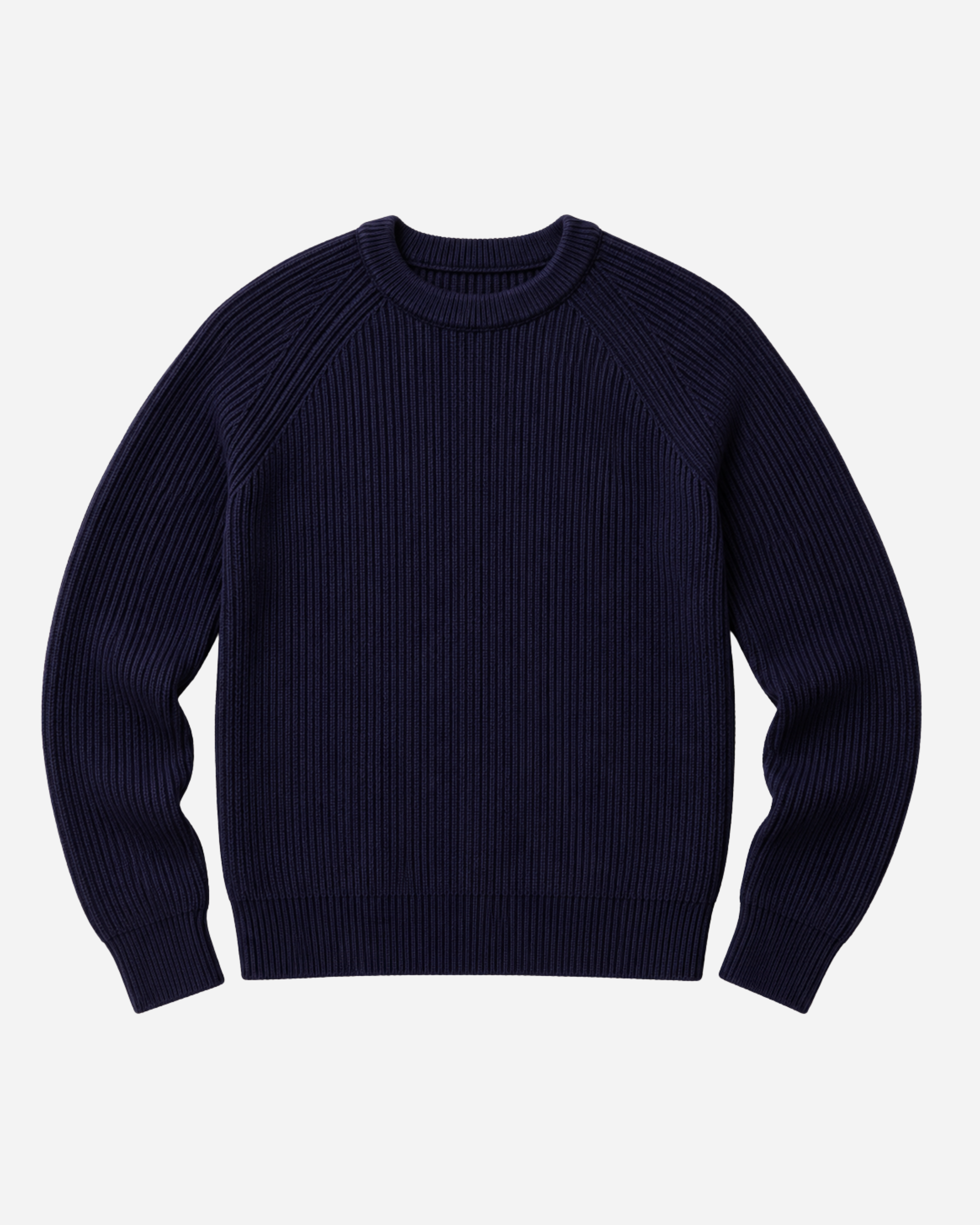 Ribbed Sweater – Dark Navy