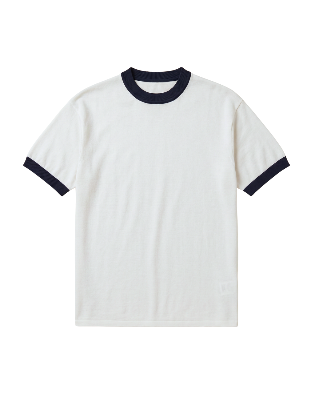 Knit Ringer T-Shirt – White