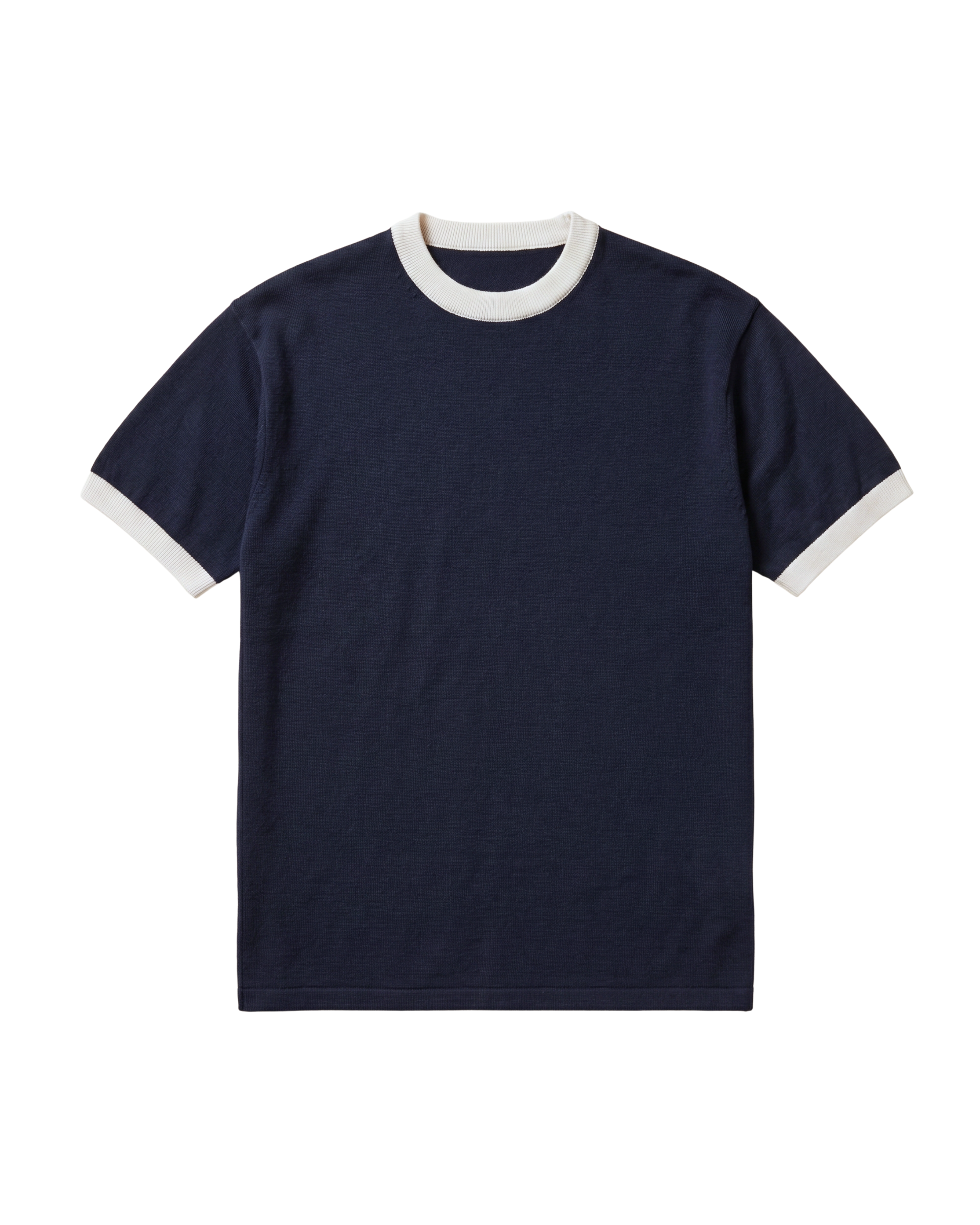 Knit Ringer T-Shirt – Navy