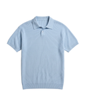Knit Ribbed T-Shirt – Blue Sky