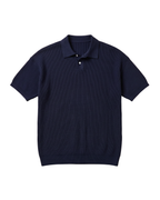 Knit Ribbed T-Shirt – Navy