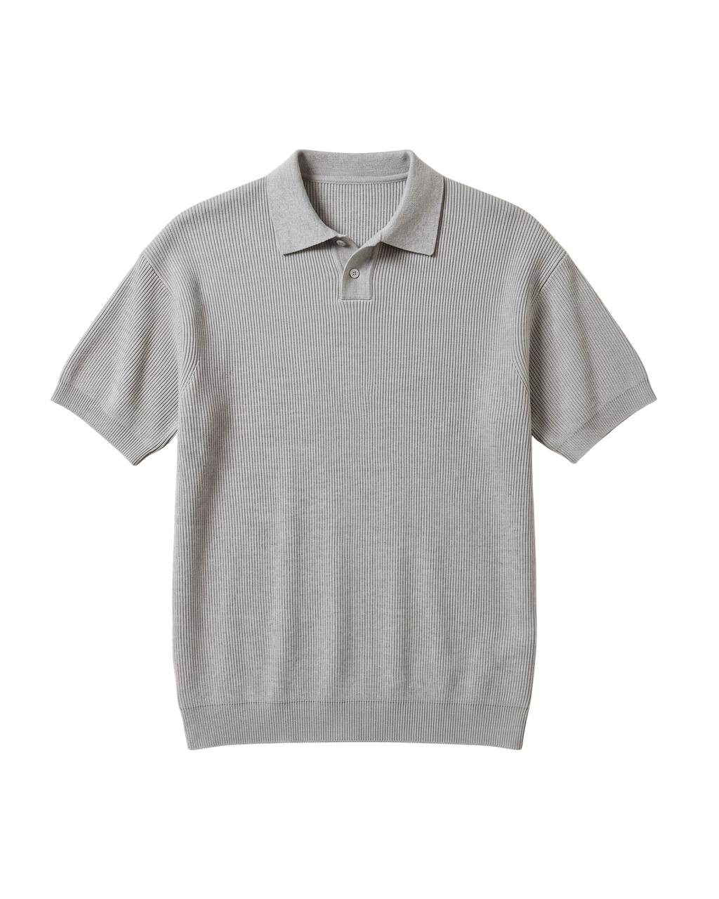 Knit Ribbed T-Shirt
