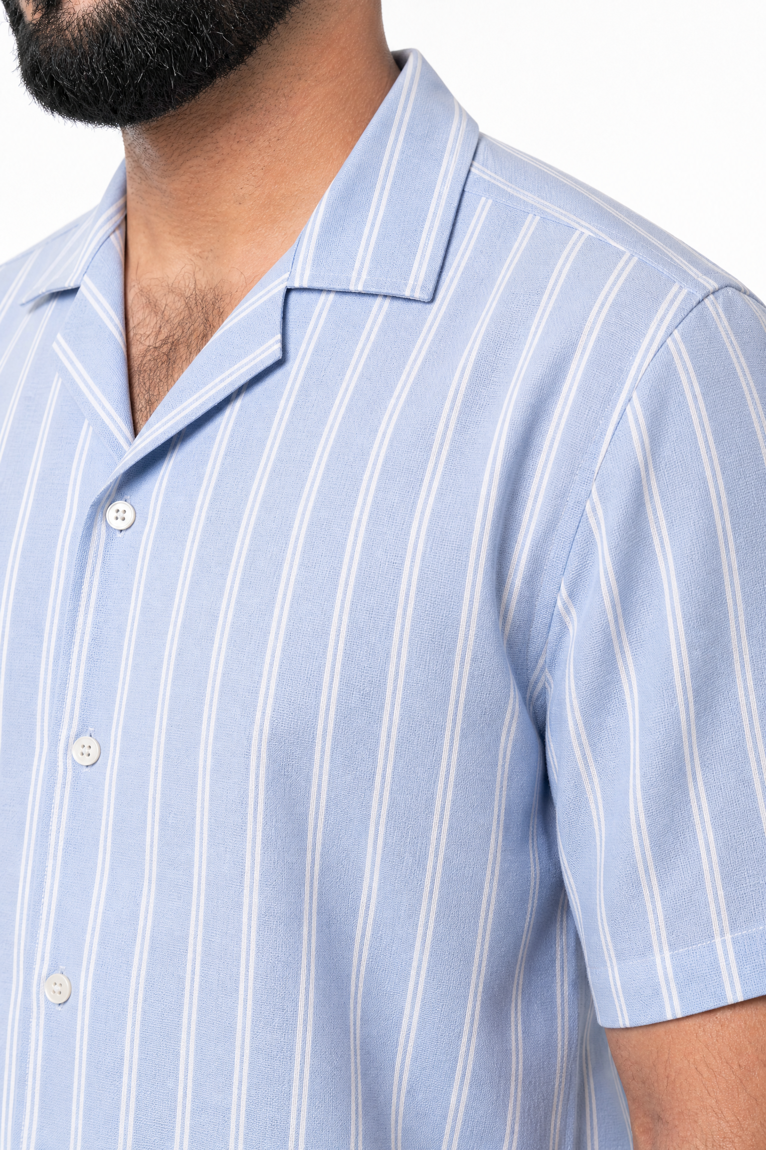 Camp Shirt - Blue Striped