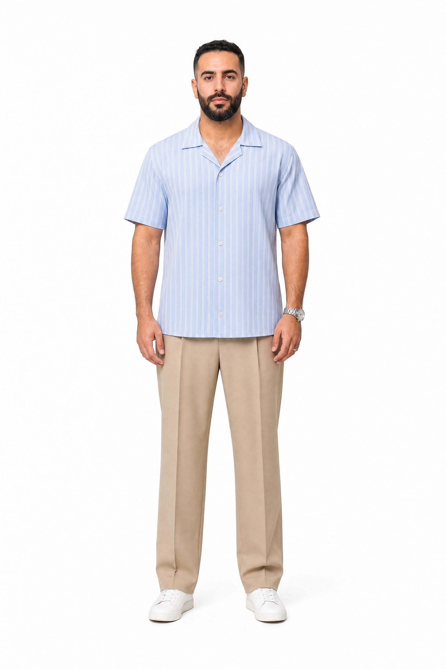Camp Shirt - Blue Striped