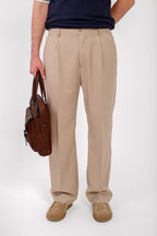 Beige Tailored Trousers