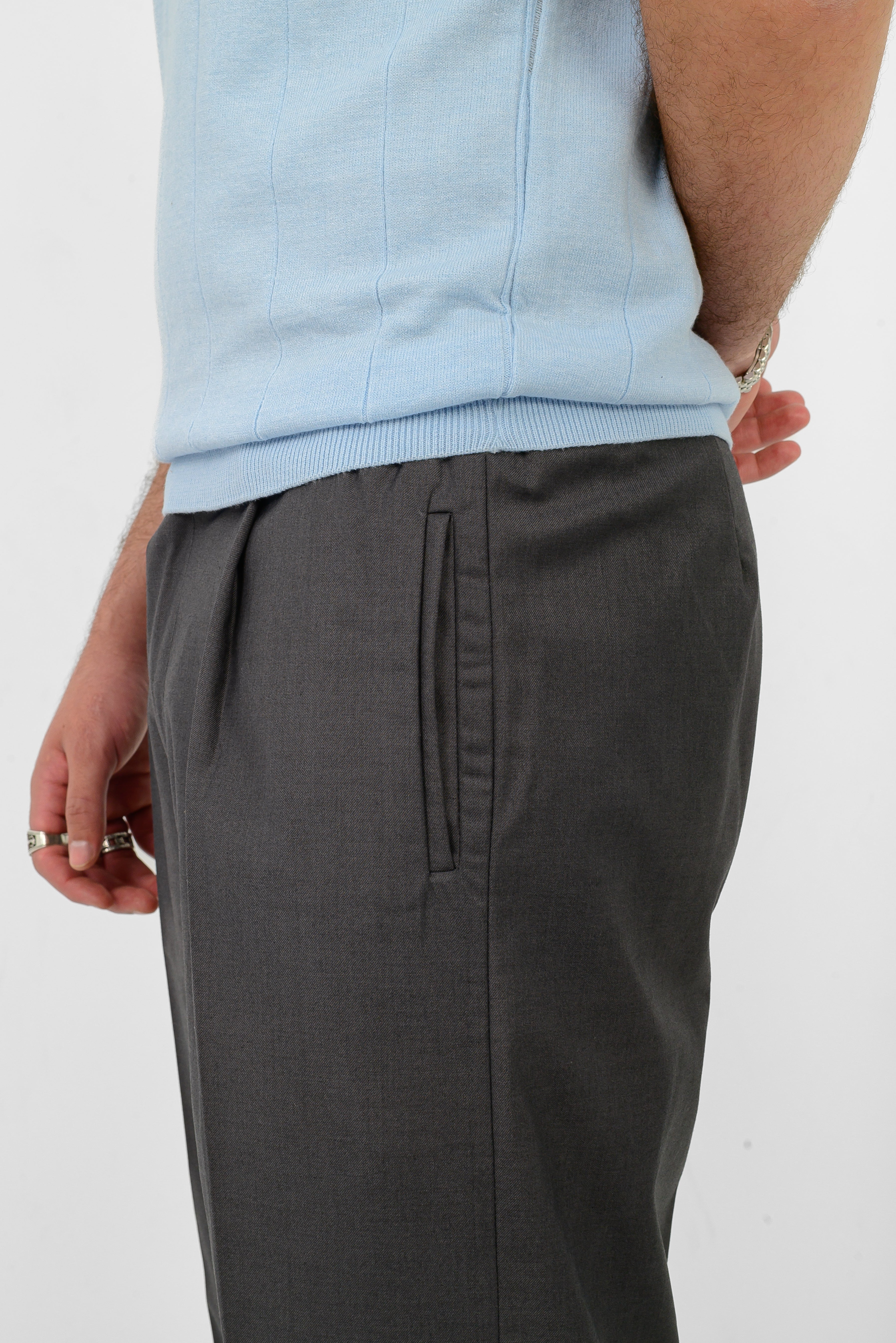 Gray Tailored Trousers