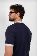 Knit Ringer T-Shirt – Navy