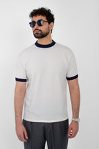 Knit Ringer T-Shirt – White