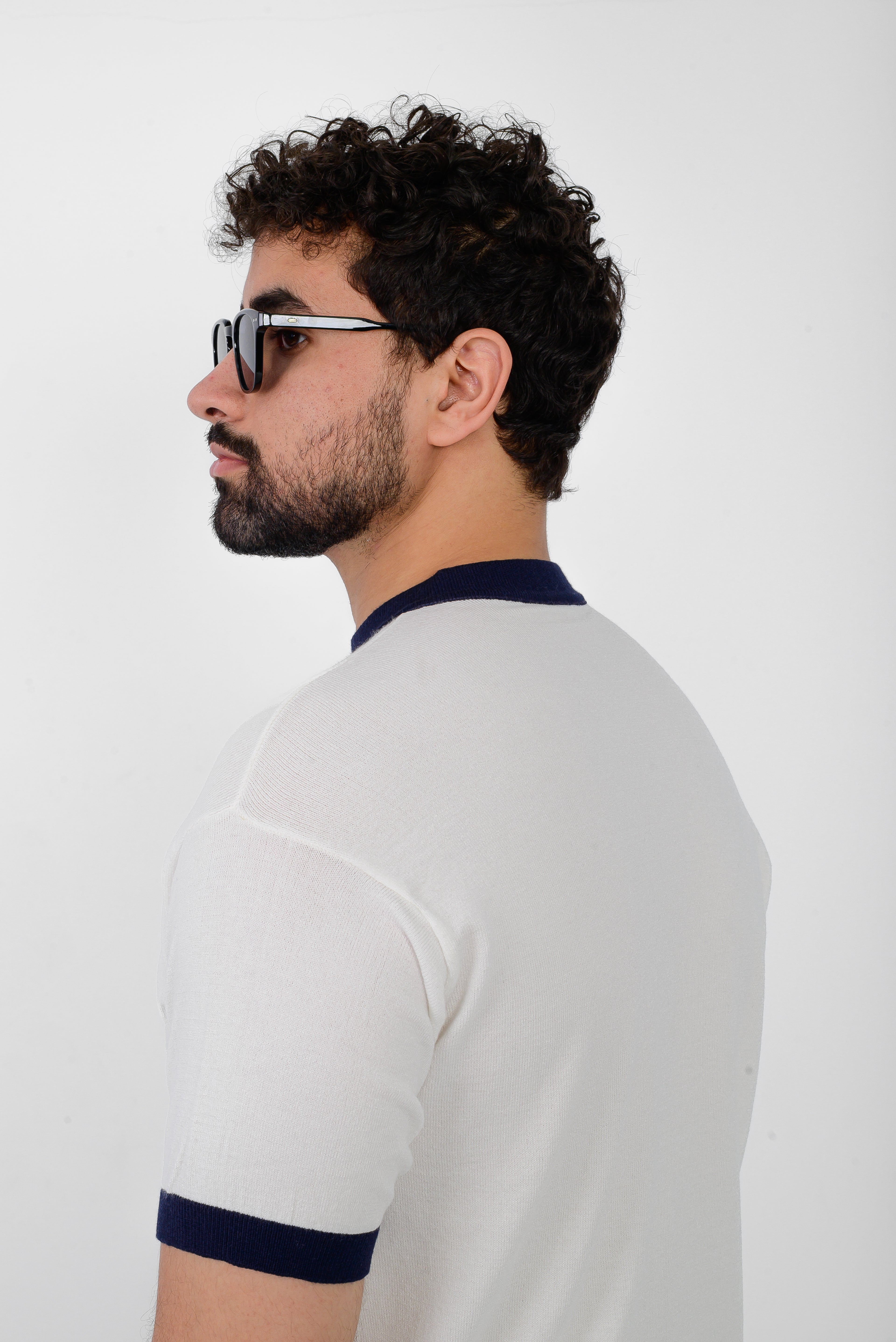 Knit Ringer T-Shirt – White