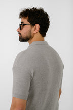 Knit Ribbed T-Shirt – Grey