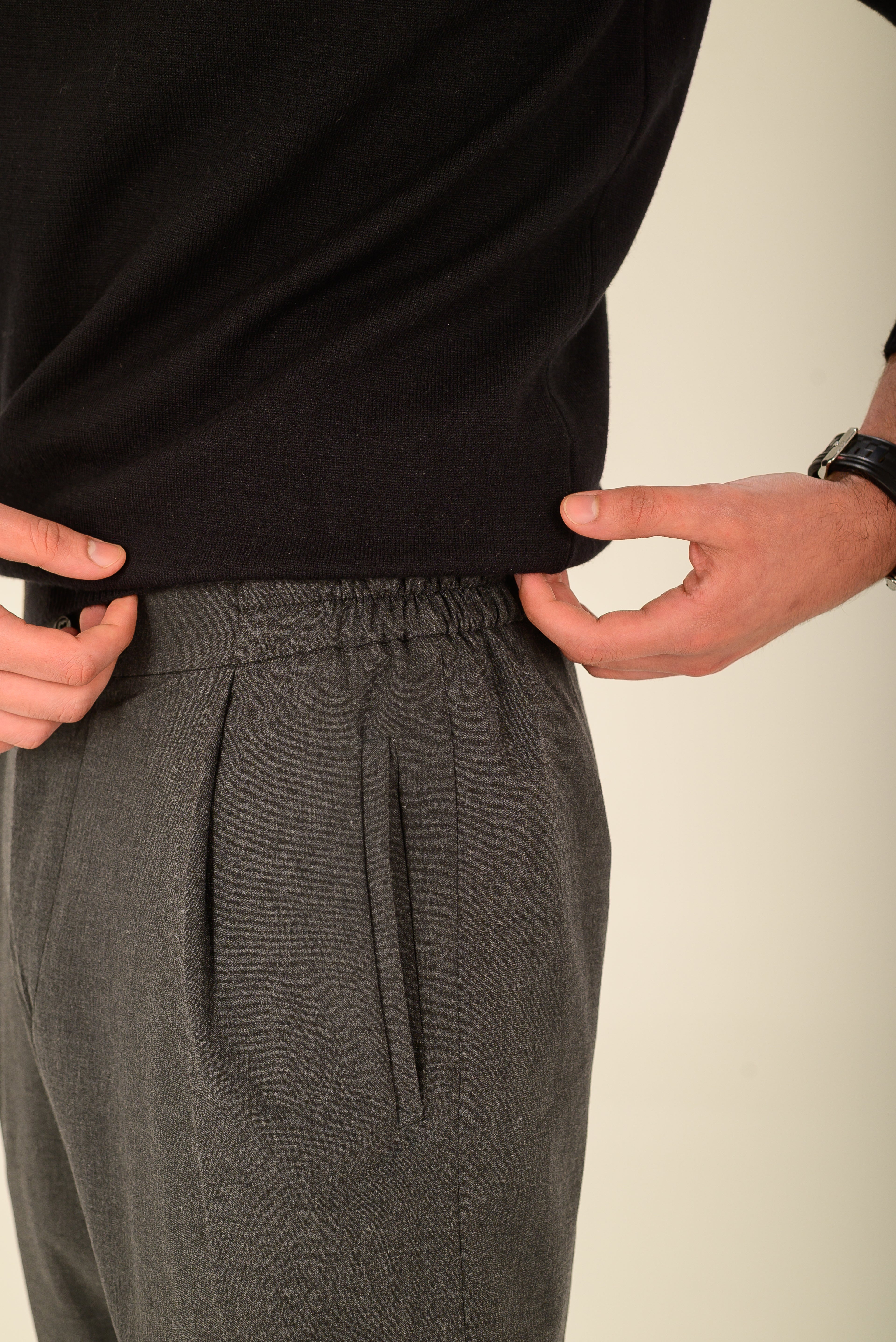 Gray Tailored Trousers