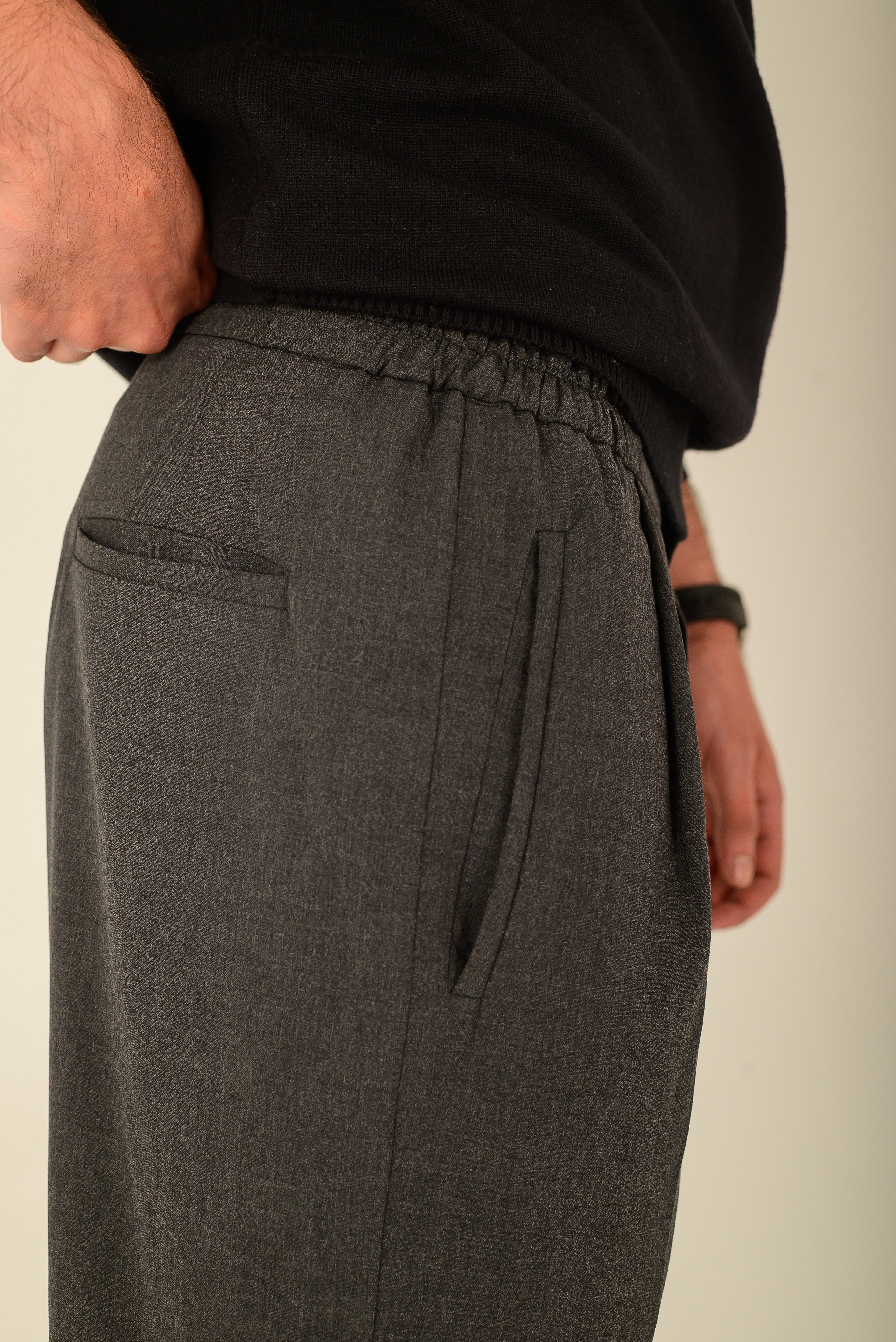 Gray Tailored Trousers
