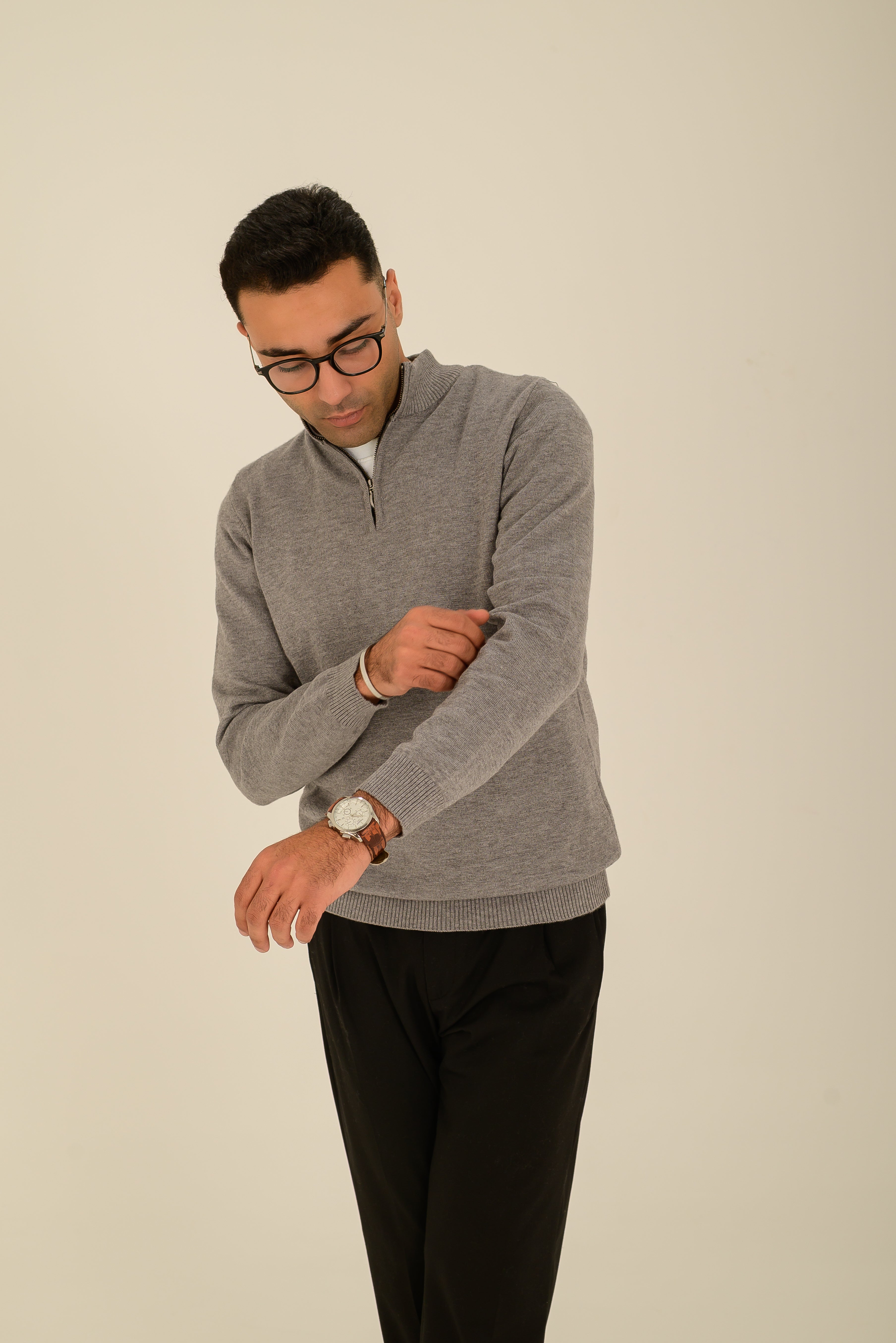 Quarter Half-Zip – Gray