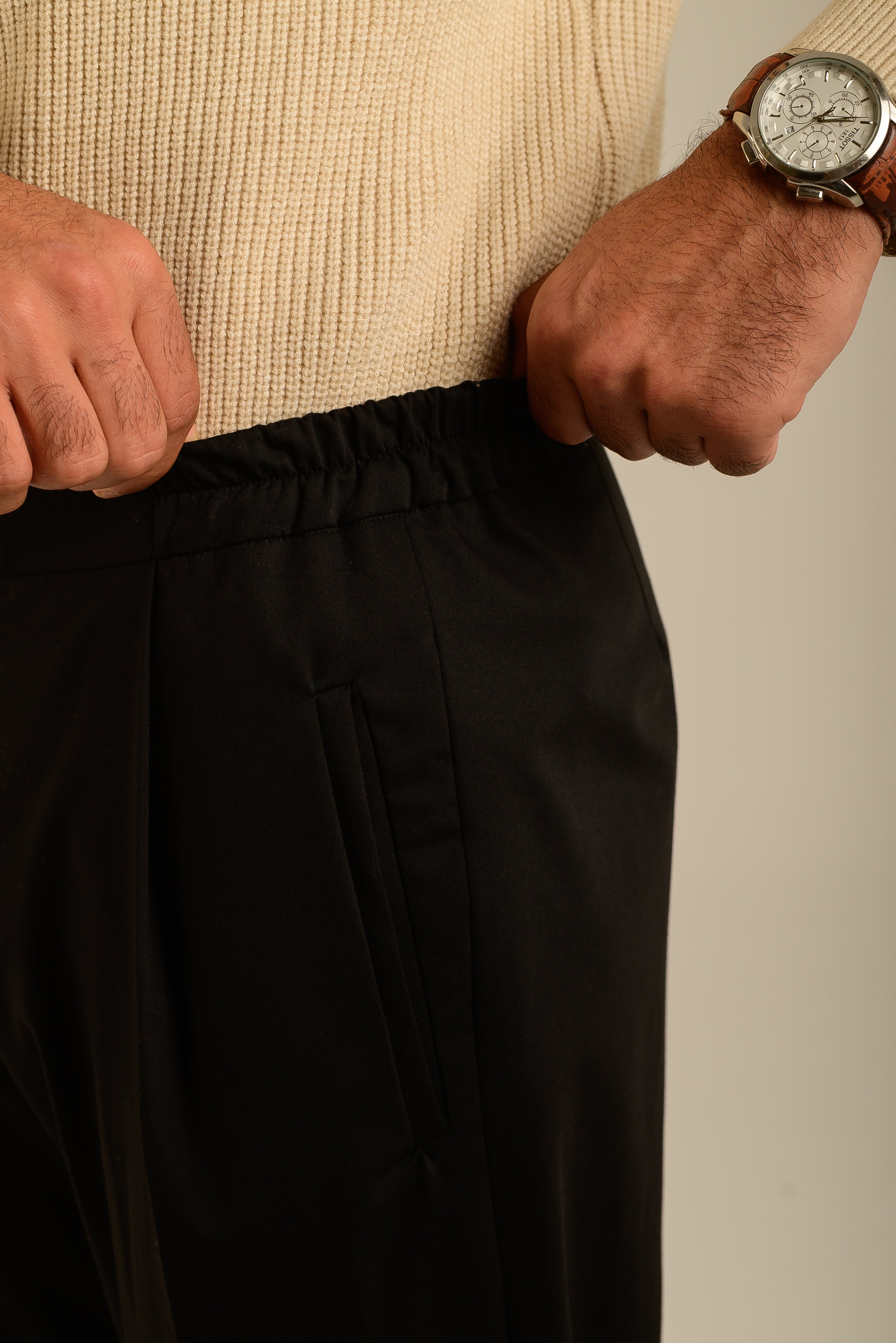 Black Tailored Trousers