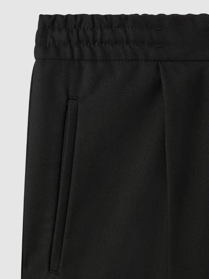 Relaxed-Fit Pleated Tapered Trousers