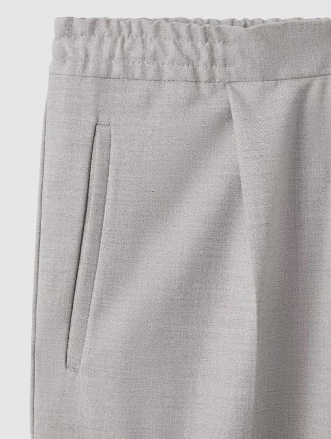 Relaxed-Fit Pleated Tapered Trousers