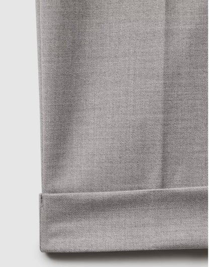 Relaxed-Fit Pleated Tapered Trousers